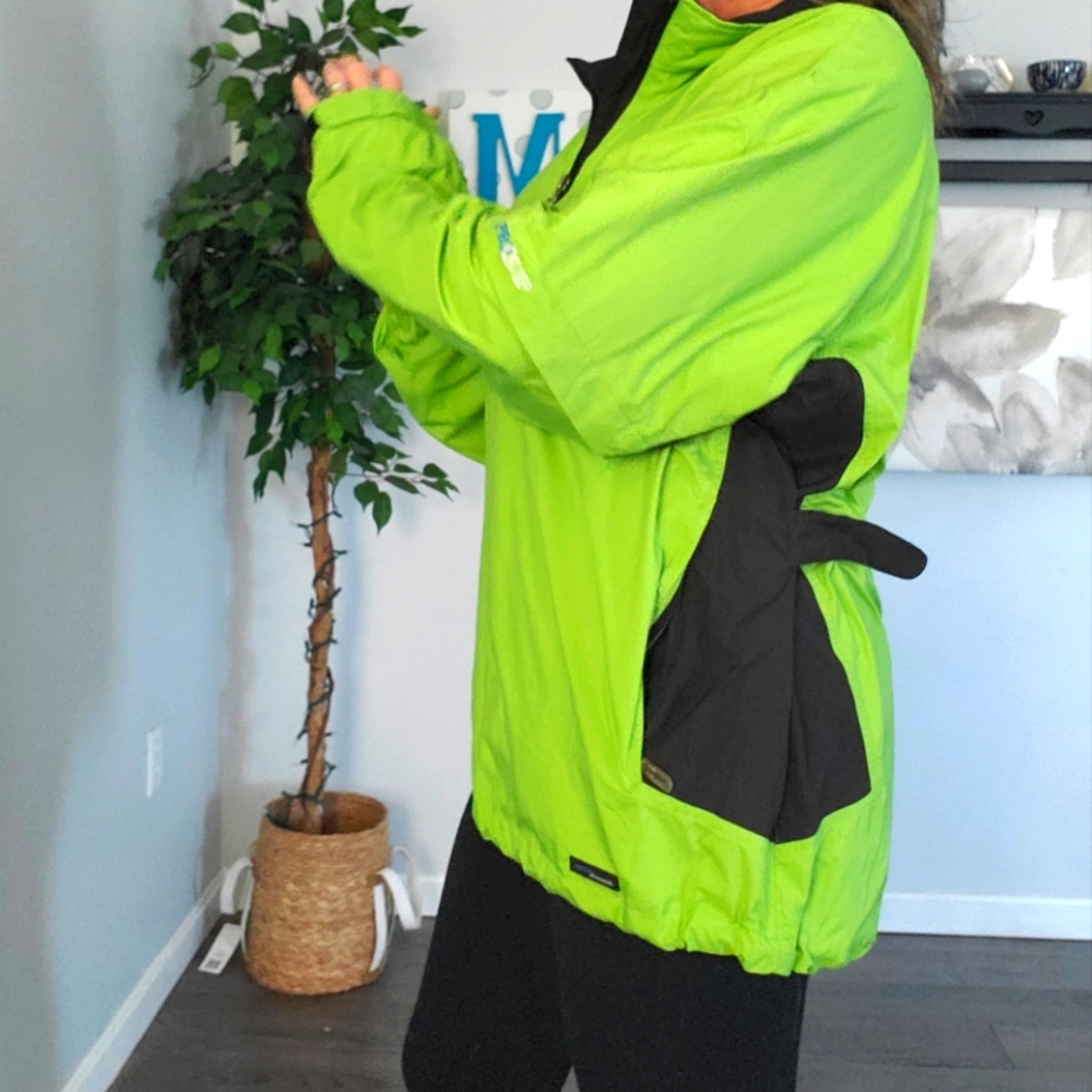 PROQUIP hi-vis Silk Touch Teflon coated convertible rain/windbreaker L